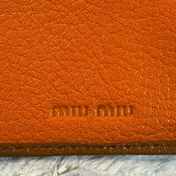 Miu Miu Madras Colorblock Bifold Leather Wallet with COA - Picture 5 of 10